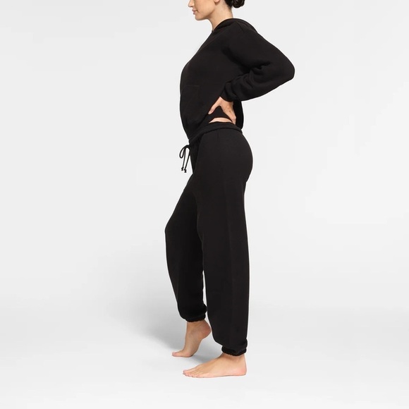 SKIMS COTTON FLEECE JOGGER ONYX Size M Medium NWT - Picture 4 of 6